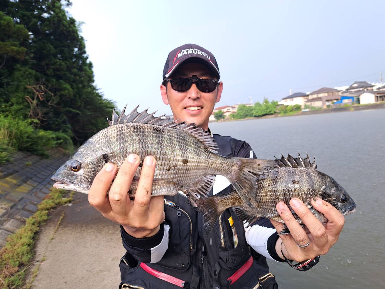茨城県涸沼川でのクロダイ釣り&チンタの数釣り